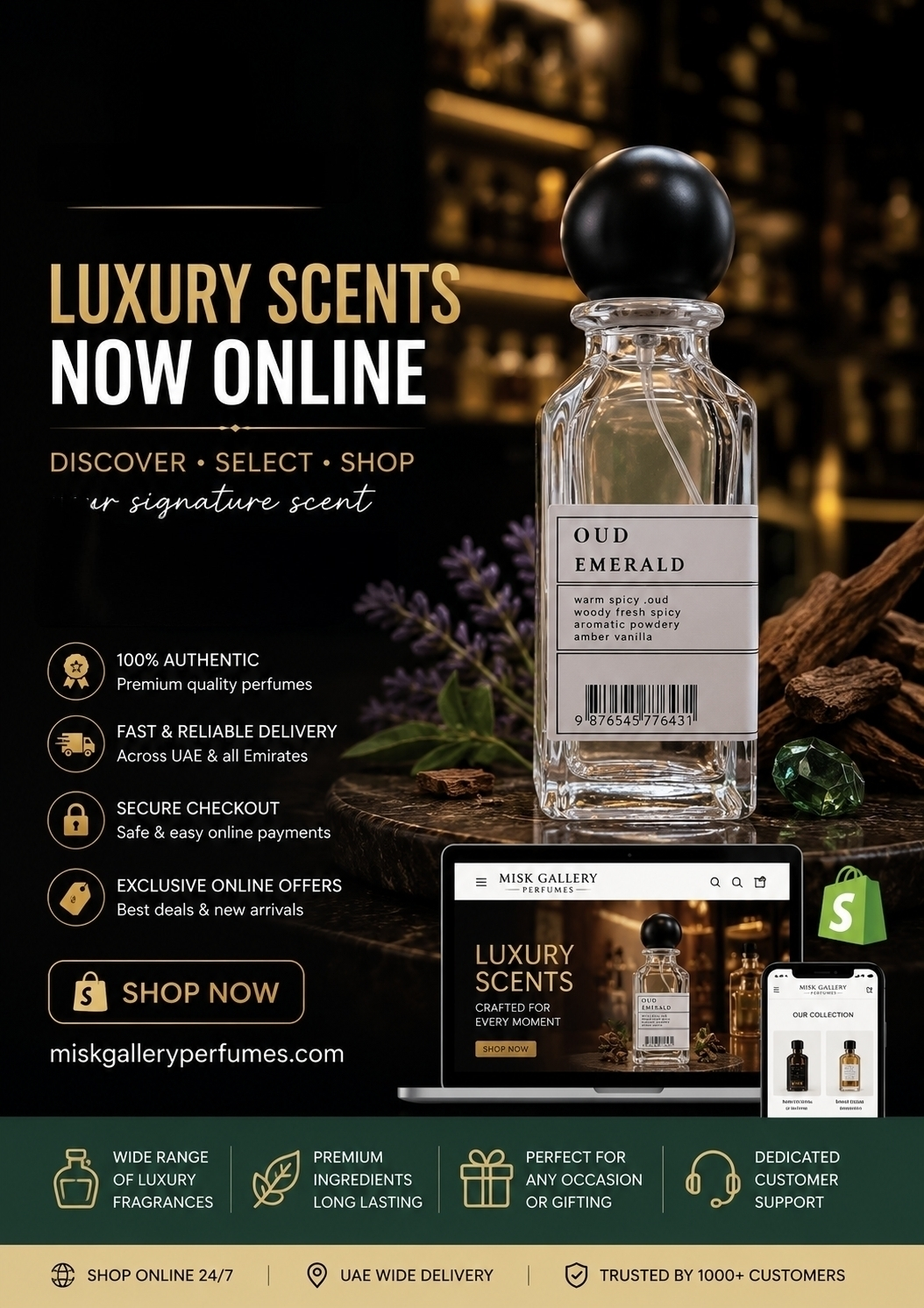 Oud emerald Eau De Parfum 50ml